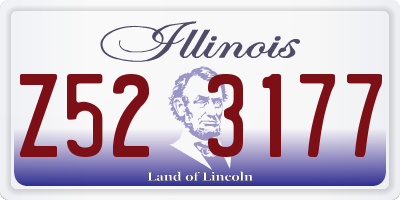 IL license plate Z523177