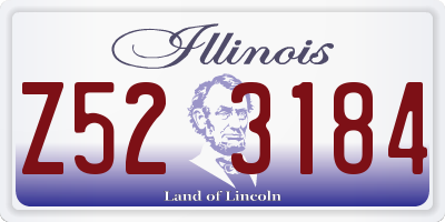 IL license plate Z523184