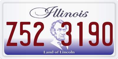 IL license plate Z523190