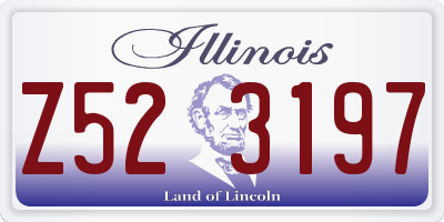 IL license plate Z523197