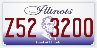 IL license plate Z523200