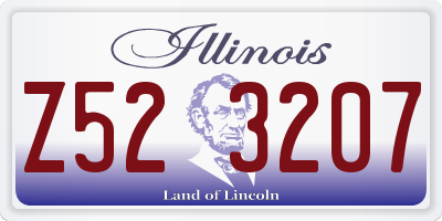 IL license plate Z523207