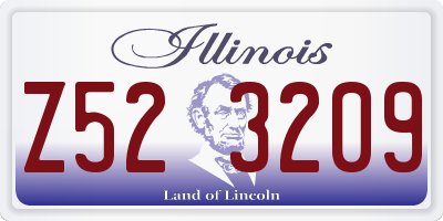 IL license plate Z523209
