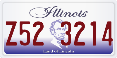 IL license plate Z523214