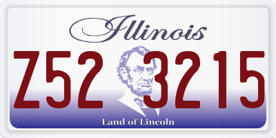 IL license plate Z523215