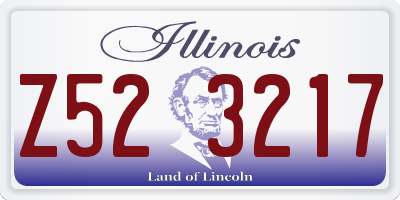 IL license plate Z523217