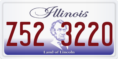 IL license plate Z523220