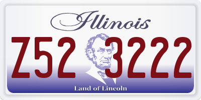 IL license plate Z523222