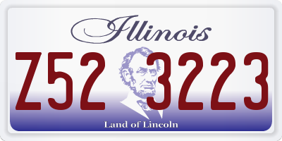 IL license plate Z523223