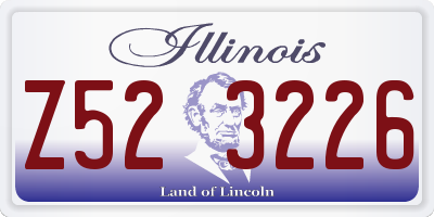 IL license plate Z523226