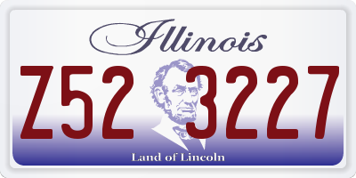 IL license plate Z523227