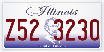 IL license plate Z523230