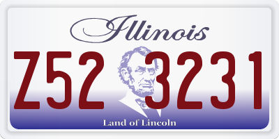 IL license plate Z523231