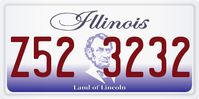 IL license plate Z523232