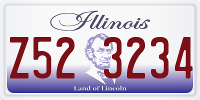 IL license plate Z523234