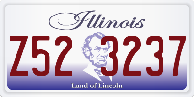 IL license plate Z523237