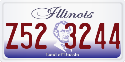 IL license plate Z523244