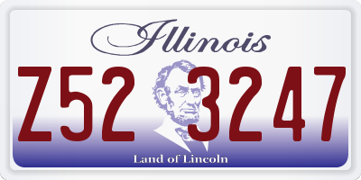 IL license plate Z523247