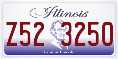 IL license plate Z523250
