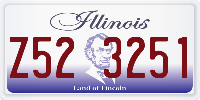 IL license plate Z523251