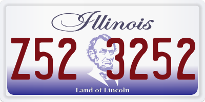 IL license plate Z523252