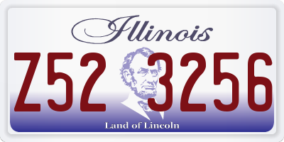 IL license plate Z523256