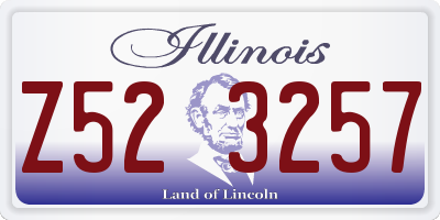 IL license plate Z523257