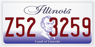 IL license plate Z523259