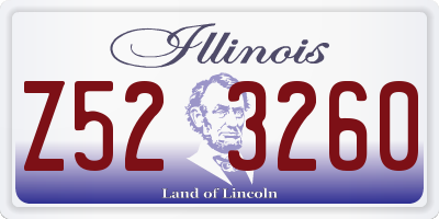 IL license plate Z523260