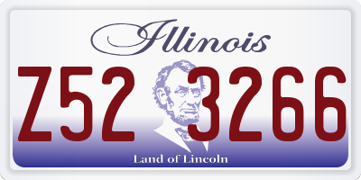 IL license plate Z523266