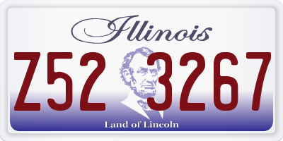IL license plate Z523267