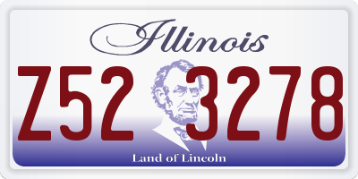 IL license plate Z523278