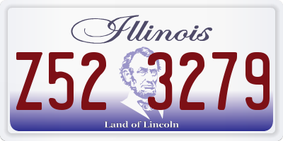 IL license plate Z523279