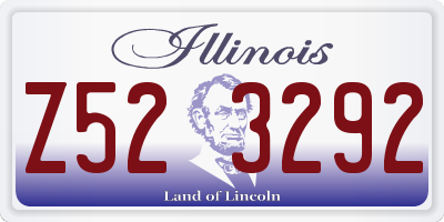 IL license plate Z523292