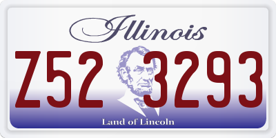 IL license plate Z523293
