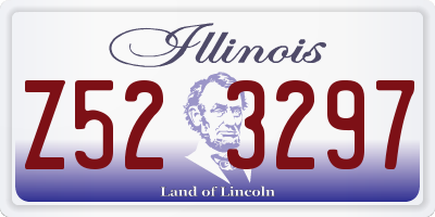 IL license plate Z523297