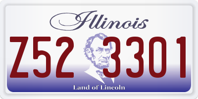 IL license plate Z523301