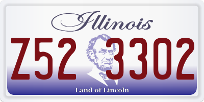 IL license plate Z523302