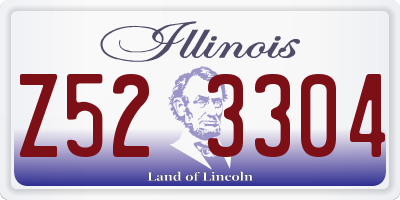 IL license plate Z523304