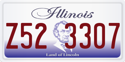 IL license plate Z523307