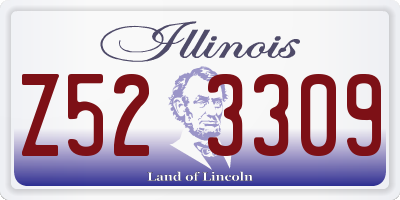 IL license plate Z523309