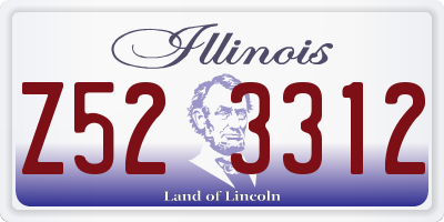 IL license plate Z523312
