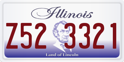 IL license plate Z523321