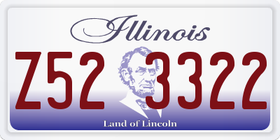 IL license plate Z523322