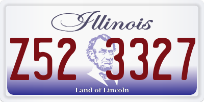 IL license plate Z523327