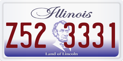 IL license plate Z523331