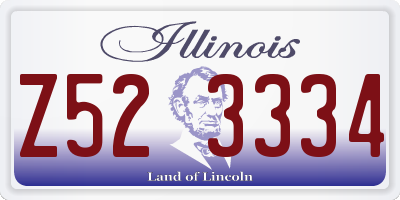 IL license plate Z523334