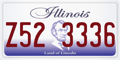 IL license plate Z523336