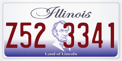 IL license plate Z523341