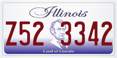 IL license plate Z523342